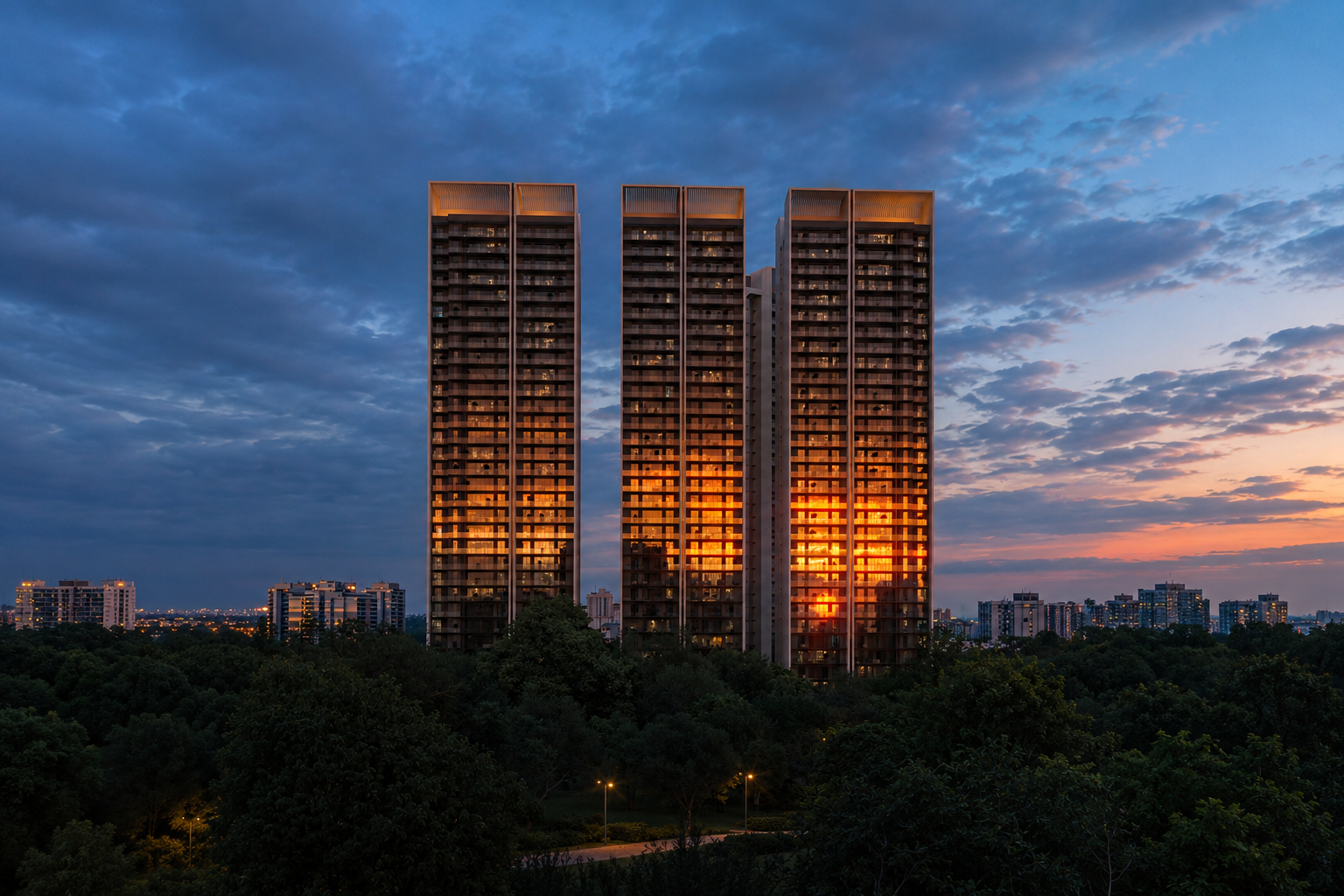 Acres — Of curated living at the foothills of the Aravallis.