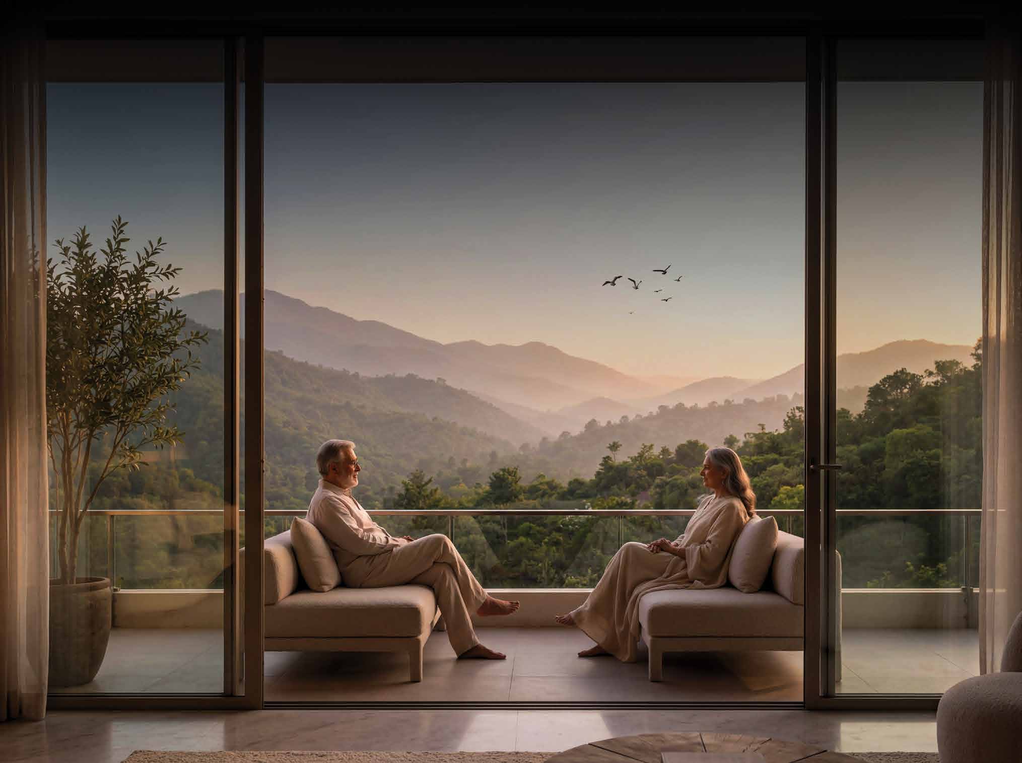 The Aerth — hero view 2, Aravalli foothills